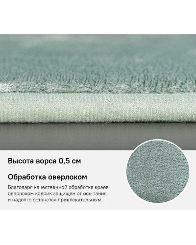 Коврик для ванной комнаты Iddis Basic 50х80 B22P580i12 Зеленый