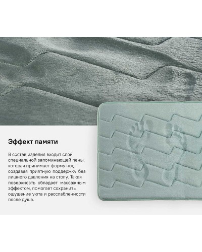 Коврик для ванной комнаты Iddis Basic 50х80 B22P580i12 Зеленый