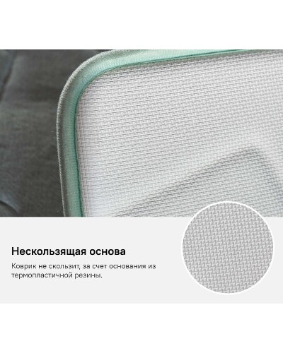 Коврик для ванной комнаты Iddis Basic 50х80 B22P580i12 Зеленый