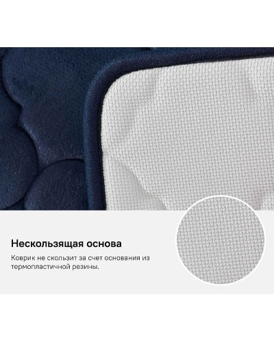 Коврик для ванной комнаты Iddis Basic 50х80 B20P580i12 Темно-синий