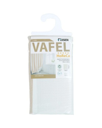 Штора для ванны Fixsen Vafel 180х200 FX-5020A Бежевая
