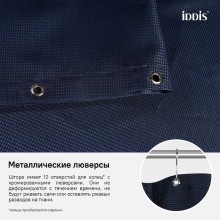 Штора для ванны Iddis Decor 180х200 D28P218i11 Синяя