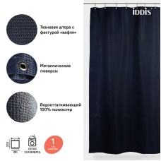 Штора для ванны Iddis Decor 180х200 D28P218i11 Синяя