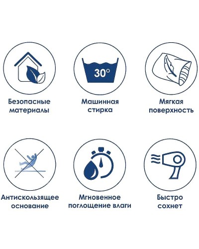 Коврик для ванной комнаты WasserKRAFT Lopau 90х60 BM-6015 Almondine