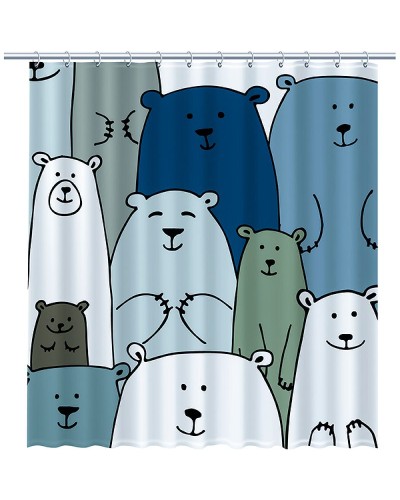 Штора для ванны Fixsen Bear 180х200 FX-2503 Цветная