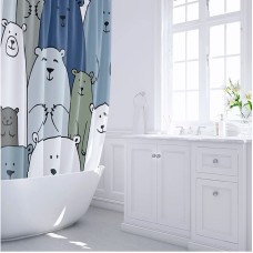 Штора для ванны Fixsen Bear 180х200 FX-2503 Цветная