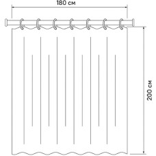 Штора для ванны Fixsen Bear 180х200 FX-2503 Цветная