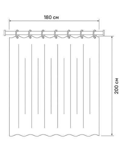 Штора для ванны Fixsen Bear 180х200 FX-2503 Цветная