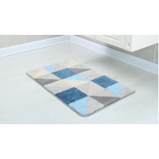 Коврик для ванной комнаты Fixsen Visa 80х50 FX-5005X Серый Голубой