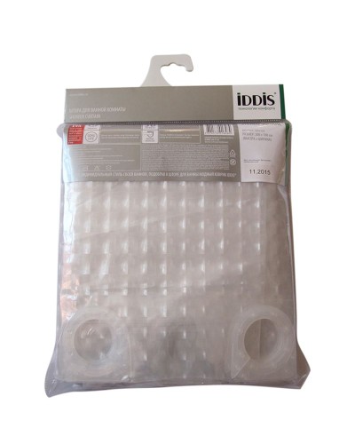 Штора для ванны Iddis Stereo Square 180x200 Прозрачная