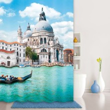 Штора для ванны Iddis Venice moments 180x200 Голубая