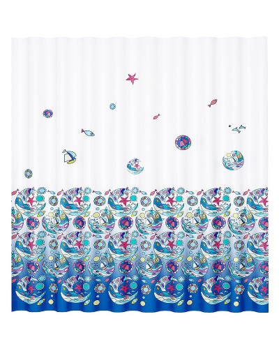 Штора для ванны WasserKRAFT Salm 180х200 SC-13101 Мультицвет