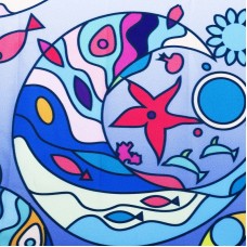 Штора для ванны WasserKRAFT Salm 180х200 SC-13101 Мультицвет