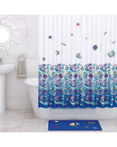 Штора для ванны WasserKRAFT Salm 180х200 SC-13101 Мультицвет