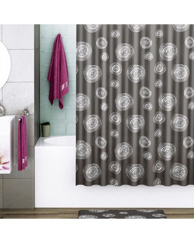 Штора для ванны WasserKRAFT Eidar 180х200 SC-33301 Круги