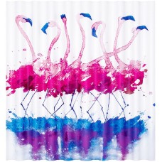 Штора для ванны WasserKRAFT Lossa 180х200 SC-81101 Сине-розовая