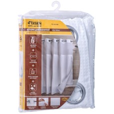 Штора для ванны Fixsen FX-3319E 180х180 Белая