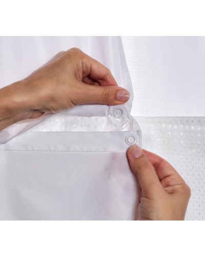 Штора для ванны Fixsen FX-3319E 180х180 Белая