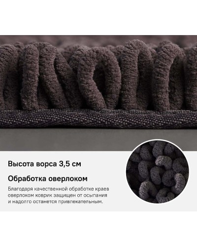 Коврик для ванной комнаты Iddis Decor 50х80 D21M580i12 Коричневый