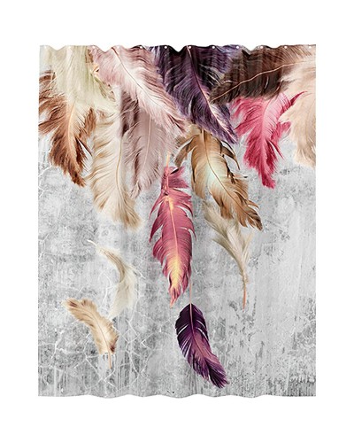 Штора для ванны WasserKRAFT Rossel 180х200 SC-57103 разноцветная