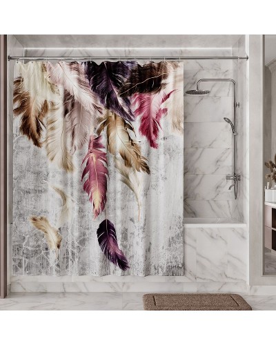 Штора для ванны WasserKRAFT Rossel 180х200 SC-57103 разноцветная