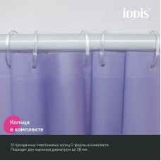 Штора для ванны Iddis Promo 180х200 P08PE18i11 Светло-фиолетовя