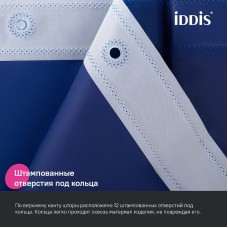 Штора для ванны Iddis Promo 180х200 P05PE18i11 Темно-синяя