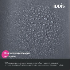 Штора для ванны Iddis Promo 180х200 P03PE18i11 Темно-серая