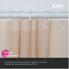 Штора для ванны Iddis Promo 180х200 P01PE18i11 Бежевая