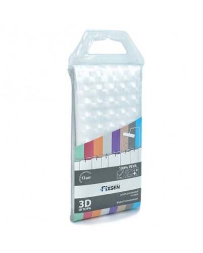 Штора для ванны Fixsen FX-3003E 180х180 Прозрачная