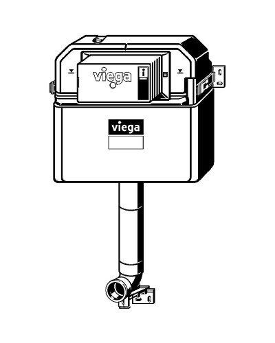 Смывной бачок Viega Prevista Dry 8502 771904 без клавиши смыва
