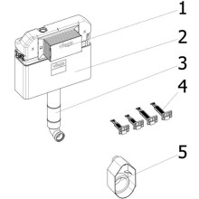Смывной бачок Viega Prevista Dry 8502 771904 без клавиши смыва