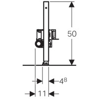Монтажный элемент для душа H50, пониженная монтажная высота Geberit Duofix 111.593.00.1