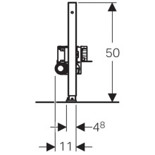Монтажный элемент для душа H50, пониженная монтажная высота Geberit Duofix 111.593.00.1