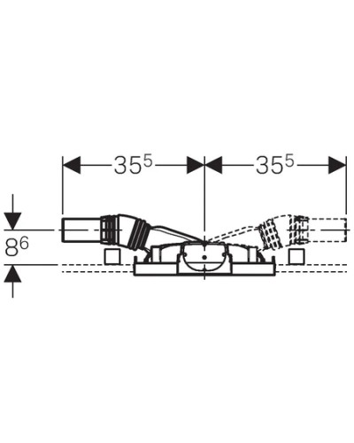 Монтажный элемент для душа H50, пониженная монтажная высота Geberit Duofix 111.593.00.1