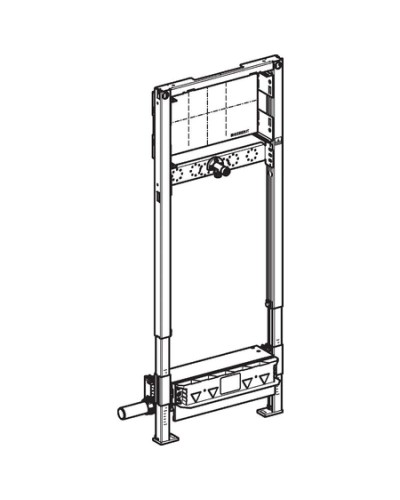 Монтажный элемент для душевой системы, для встраиваемого в стену смесителя,пониженная монтажная высота  Geberit Duofix 111.581.00.1