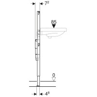 Монтажный элемент для умывальника, H112, Geberit Duofix 111.556.00.1