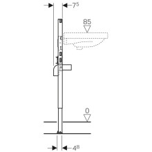 Монтажный элемент для умывальника, H82-98, Geberit Duofix 111.490.00.1