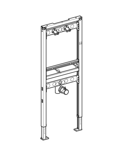 Монтажный элемент для умывальника, H130, настенный смеситель наружного монтажа Geberit Duofix 111.452.00.1