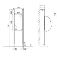 Монтажный элемент для поручней OLI Easy Structure 031526