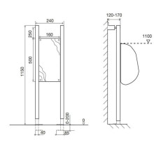 Монтажный элемент для поручней OLI Easy Structure 031526