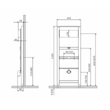 Инсталляция AM.PM I022701 для писсуара без смывного устройства