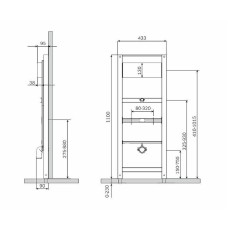 Инсталляция AM.PM I022701 для писсуара без смывного устройства