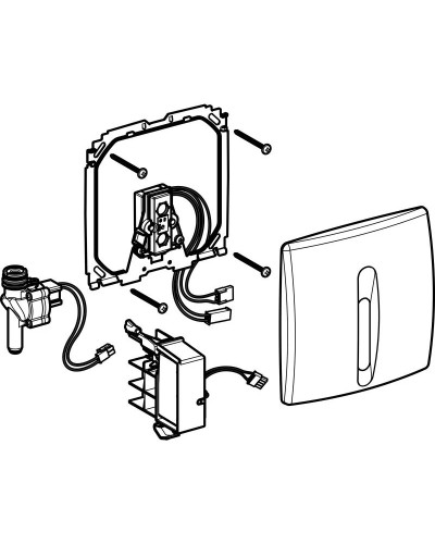 Система электронного управления смывом писсуара, питание от сети Geberit Basic 115.817.46.5