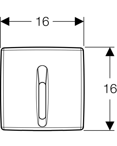 Система электронного управления смывом писсуара, питание от сети Geberit Basic 115.817.46.5