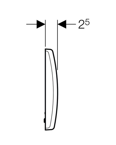 Система электронного управления смывом писсуара, питание от сети Geberit Basic 115.817.46.5
