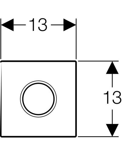 Система электронного управления смывом писсуара, питание от сети, защитная крышка типа 01 Geberit альпийский белый 116.021.11.5