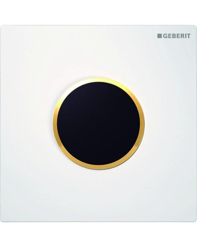 Система электронного управления смывом писсуара, питание от сети, защитная крышка типа 10 Geberit белый/позолота 116.025.KK.1