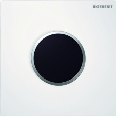 Система электронного управления смывом писсуара, питание от сети, защитная крышка типа 10 Geberit белый/матовый хром 116.025.KL.1