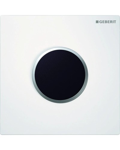 Система электронного управления смывом писсуара, питание от сети, защитная крышка типа 10 Geberit белый/матовый хром 116.025.KL.1